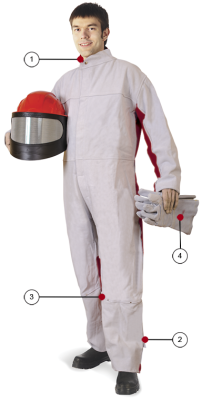 Костюм абразивоструйщика CONTRACOR, замша / хлопок, без перчаток р-р 50 (S)