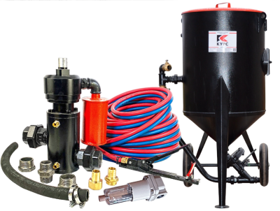 Пескоструйный аппарат PST-200 с фильтром, КПДУ twin 5 п.м.