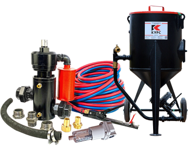 Пескоструйный аппарат PST-75 с фильтром, КПДУ twin 20 п.м.